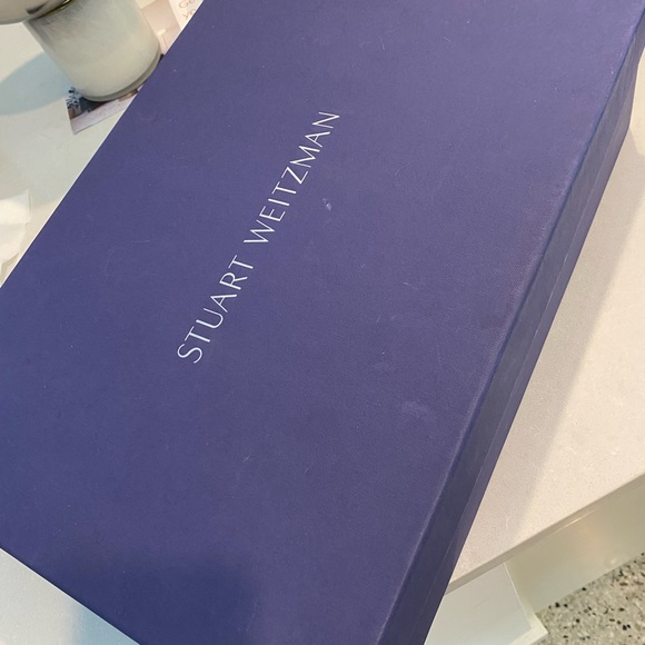 LIKE NEW Stuart Weitzman over the knee thigh high black boot. Scuba material - Picture 9 of 13